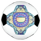アルファベットDの曼荼羅 サッカーボール (回転)
