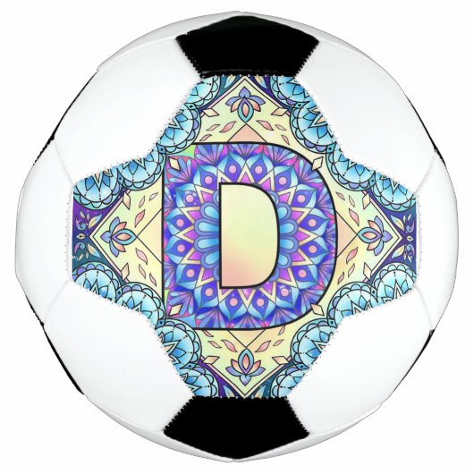 アルファベットDの曼荼羅 サッカーボール (正面)