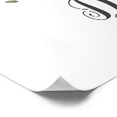 アルファベットDモノグラムグリーン ネームウォールプリント ポスター (角)