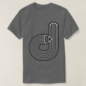 アルファベットd 2 tシャツ (デザイン正面)
