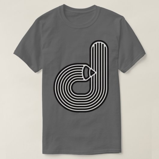 アルファベットd 2 tシャツ (デザイン正面)
