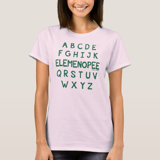 アルファベットElemenopee Tシャツ (正面)
