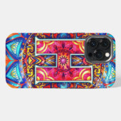 アルファベットHの曼荼羅 iPhoneケース (裏面横)