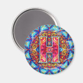 アルファベットH マグネット (正面/裏面)