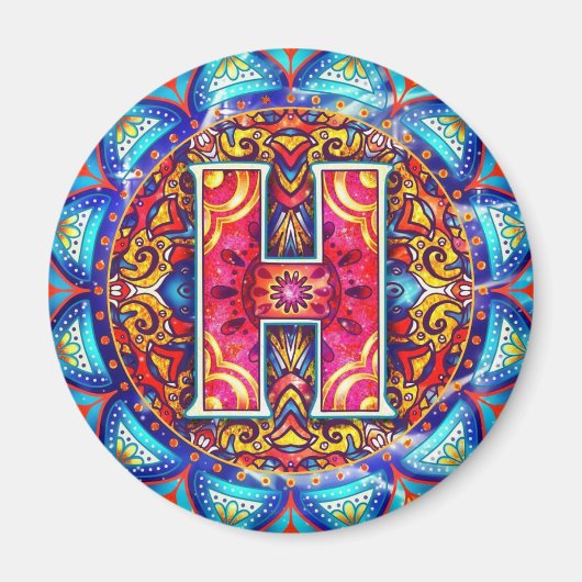 アルファベットH マグネット (正面)