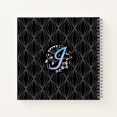 アルファベットIモノグラム手書き ノートブック (裏面)