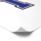 アルファベットI （青） ポスター (角)