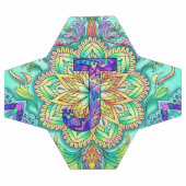 アルファベットJ曼荼羅 サッカーボール (フラット)