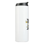 アルファベットKの花と蝶のモノグラム タンブラー (回転左)