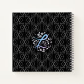 アルファベットLモノグラム手書き ノートブック (裏面)
