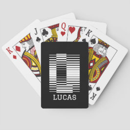 アルファベットL-イニシャルL – 文字L名パーソナライズされた前 トランプ