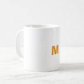 アルファベットMカップ コーヒーマグカップ (正面左)