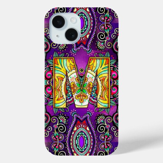 アルファベットM曼荼羅 Case-Mate iPhoneケース (裏面)