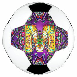 アルファベットM マンダラ サッカーボール