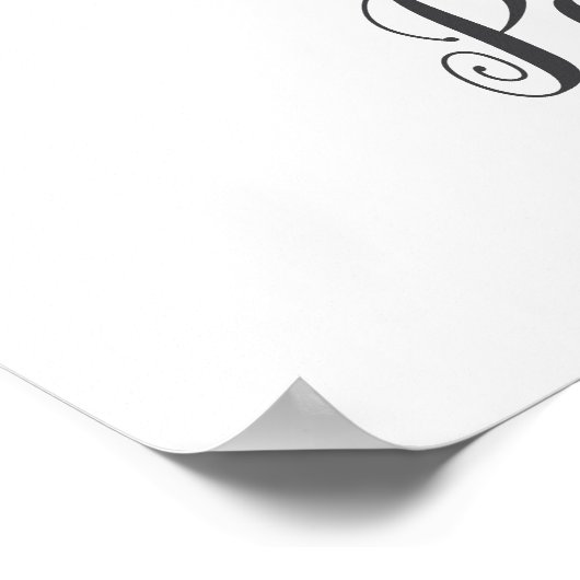 アルファベットP モノグラム グリーンネイチャー 名前 ウォールプリント ポスター (角)