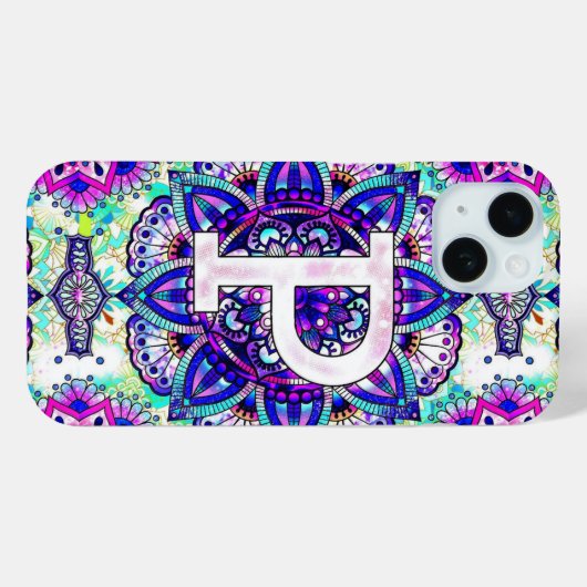 アルファベットP Case-Mate iPhoneケース (裏面 (横))