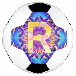 アルファベットRマンダラ サッカーボール