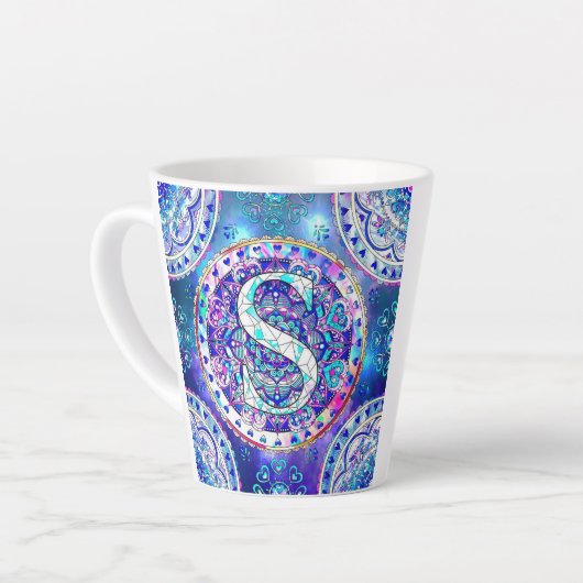 アルファベットS カフェラテマグ (左アングル)