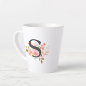 アルファベットS カフェラテマグ (左アングル)