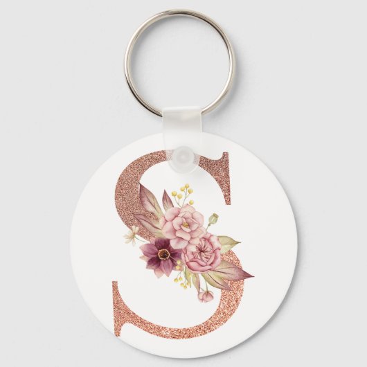 アルファベットS キーホルダー (正面)