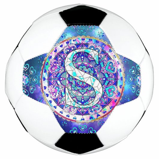 アルファベットS マンダラ サッカーボール (正面)
