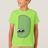 アルファベットTシャツ文字D Tシャツ (正面)