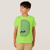 アルファベットTシャツ文字D Tシャツ (正面フル)