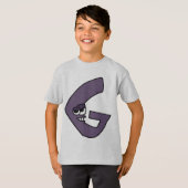 アルファベットTシャツ文字G Tシャツ (正面フル)