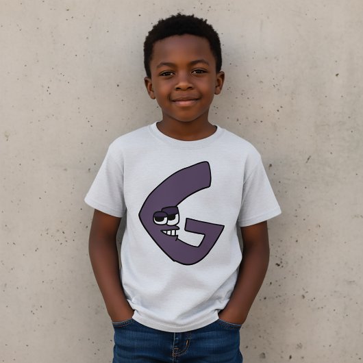 アルファベットTシャツ文字G Tシャツ