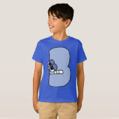 アルファベットTシャツ レターB Tシャツ (正面フル)