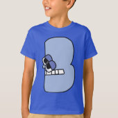 アルファベットTシャツ レターB Tシャツ (正面)