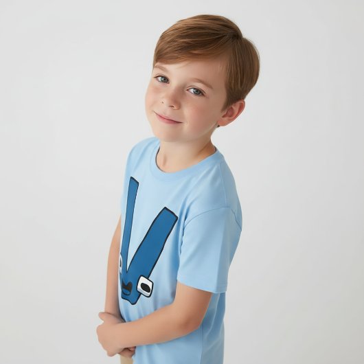 アルファベットTシャツ 文字 V Tシャツ