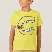 アルファベットTシャツ　文字C Tシャツ (正面)