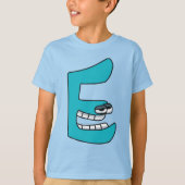 アルファベットTシャツ 文字E Tシャツ (正面)