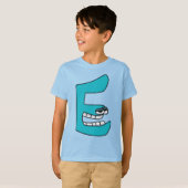 アルファベットTシャツ 文字E Tシャツ (正面フル)