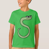 アルファベットTシャツ 文字S Tシャツ (正面)