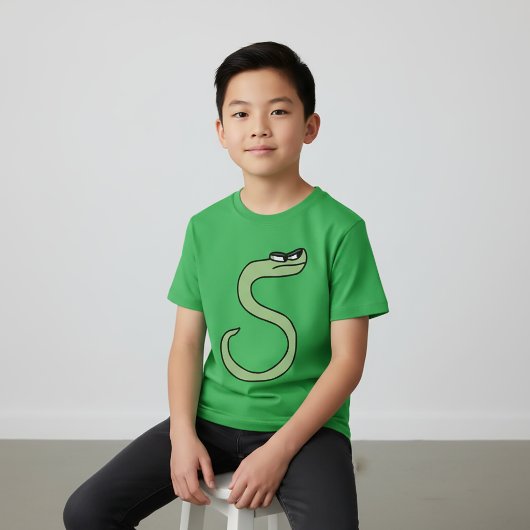 アルファベットTシャツ 文字S Tシャツ
