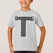 アルファベットTシャツ 文字T Tシャツ (正面)
