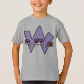 アルファベットTシャツ 文字W Tシャツ (正面)
