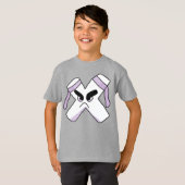 アルファベットTシャツ 文字X Tシャツ (正面フル)