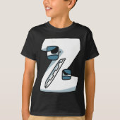 アルファベットTシャツ 文字Z Tシャツ (正面)