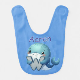 アルファベットW青 ベビービブ