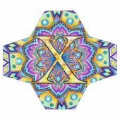 アルファベットX曼荼羅 サッカーボール (フラット)