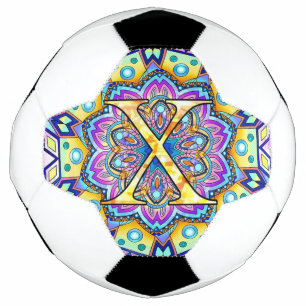 アルファベットX曼荼羅 サッカーボール