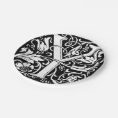 アルファベットYのメディエーバルモノグラムアートヌーボー ペーパープレート (アングル)