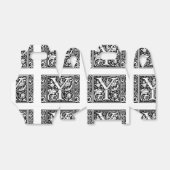 アルファベットYのメディエーバルモノグラム アートヌーボー フェイバーボックス (折り畳みなし)