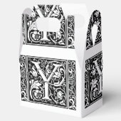 アルファベットYのメディエーバルモノグラム アートヌーボー フェイバーボックス (オープン)