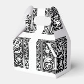 アルファベットYのメディエーバルモノグラム アールヌーボー フェイバーボックス (裏面サイド)