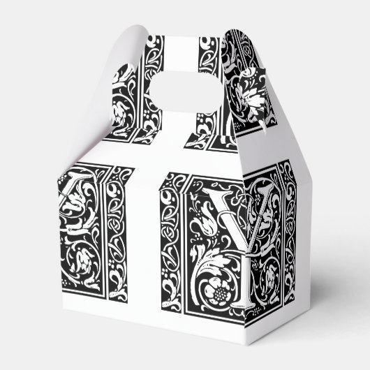 アルファベットYのメディエーバルモノグラム アールヌーボー フェイバーボックス (裏面サイド)