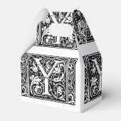 アルファベットYのメディエーバルモノグラム アールヌーボー フェイバーボックス (正面サイド)